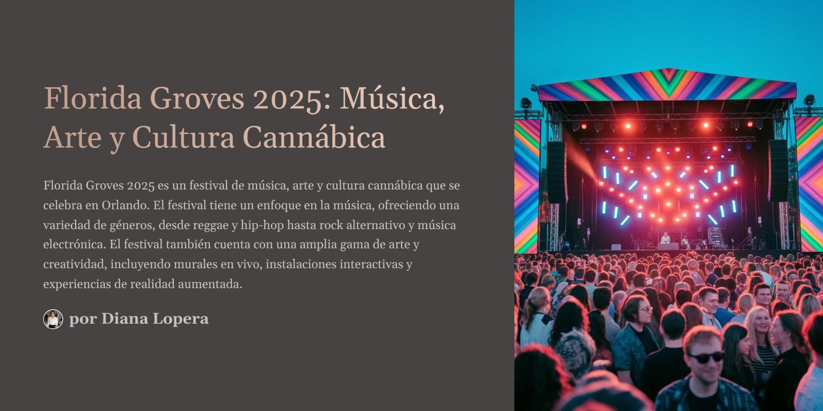 Florida Groves 2025: Música, Arte y Cultura Cannábica